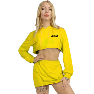 Proveedores de Pakistán, las Mejores Sudaderas con Capucha de Forro Polar en Estilo Corto / Sudaderas con Capucha de Color Gris para Niñas - Product Image 6