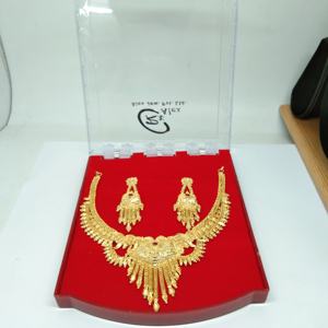 <b>Simple</b> Attractive Indian Style <b>Gold</b> Plated Neckalce Set for Women&Girls - Product Image 2