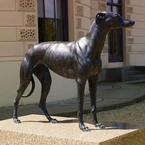 Escultura de metal para decoración de jardín al aire libre, escultura de <span class=keywords><strong>gran</strong></span> tamaño, galgo danés, bronce fundido, <span class=keywords><strong>perro</strong></span> - Product Image 1