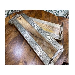 ชุดถาดเสิร์ฟอาหารอิสลาม ทำจากไม้และสแตนเลส 2 ขนาด ราคาประหยัด - Product Image 1