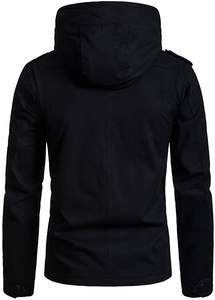 เสื้อฮู้ดดี้ผู้ชายคุณภาพสูง พิมพ์ลายดิจิตอลตามสั่ง ซิปแบบรูด มีกระเป๋า ผ้าโพลีเอสเตอร์ 100% ย้อมสีพื้น ทรงปกติ สำหรับฤดูหนาว ขายส่ง - Product Image 3