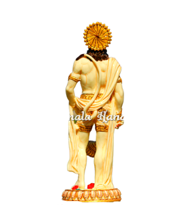 Estatua de Hanuman DE DIOS indio, estatua blanca de poliresina, mono, Dios, Hanuman - Product Image 2