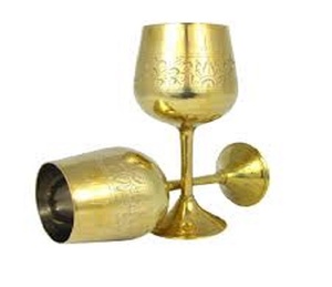 Elegant Brass <b>Wine</b> <b>Goblet</b> Handmade Engraved Chalice Vintage Metal Cup Antique Drinking Glass Decorative Barware Wedding Decor - Product Image 5