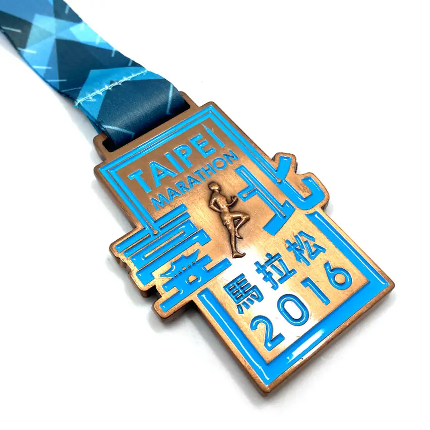 custom soft enamel zinc alloy sporting event award promotional trophies and medals sports