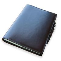 Cuaderno de cuero con bucle de bolígrafo, almohadilla de escritura, diario, colores personalizados
