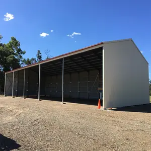 Cobertizo de construcción de acero para almacenamiento agrícola, piezas industriales