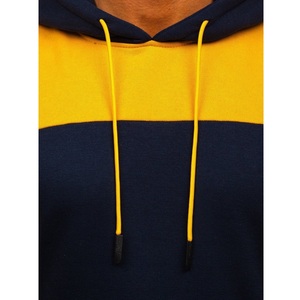 Sudadera con capucha de poliéster y algodón sólido de invierno con diseño de logotipo personalizado de alta calidad para hombres de talla grande - Product Image 4