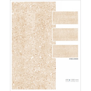 Carrelages de sol modernes en céramique vitrifiée en bois finition brillante conception classique salle de bain utilisation extérieure isolation thermique 600x1200mm - Product Image 1