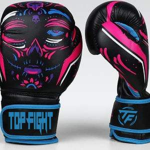 Guantes de boxeo de cuero personalizados recién llegados con logotipo personalizado guantes de boxeo de entrenamiento profesional Mma - Product Image 3