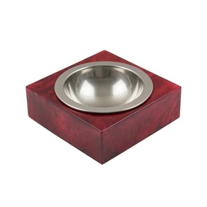 Cendrier à cigares décoratif, accessoire pour usage intérieur ou extérieur, cendriers vintage personnalisés de forme carrée en bois et fer - Product Image 6