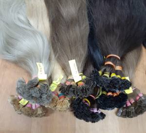 Extensions de cheveux humains vierges Remy teints à double trame personnalisables à pointe plate en kératine ITIP VITP couleurs personnalisées du Vietnam - Product Image 6