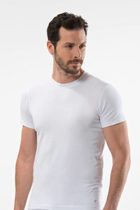 Hommes Vente Chaude Uni Basique 100% T-shirt en coton/En Gros Pas Cher Col rond Manches Courtes T-shirt - Product Image 2