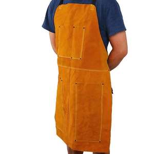 Delantal de Soldadura de Cuero al por Mayor, Delantal de Soldadura de Cuero Resistente, Ignífugo, Delantal de Trabajo para Soldador, Unisex, Ajustable - Product Image 3