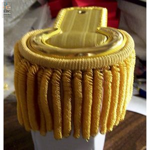 Épaulettes impériales faites à la main OEM, franges et tresses en fil d'or, garniture décorative en fil d'or, accessoire d'uniforme, vente en gros - Product Image 6