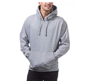 The wholesale cotton breathable whole colored men hoodies with zipper - Product Image 3