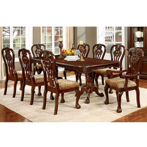 Antique Wooden Carved Modern Style <b>Dining</b> <b>Table</b> Set with Customized Size and Personalized Color Premium Quality Teak Wood UK - Product Image 1