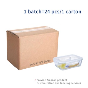 EASYLOCK-contenedor de almacenamiento de alimentos de vidrio de borosilicato alto, <span class=keywords><strong>Rectangular</strong></span>, 1040ml/35,5 oz, 24 Uds./cartón - Product Image 6