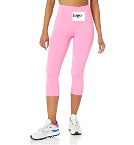 Mallas de entrenamiento de tiro alto para mujer, leggings con tejido elástico y cintura cómoda - Product Image 3
