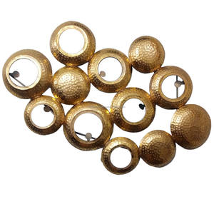 Decoración de pared de metal redondo de bronce Arte de pared de metal d - Product Image 2