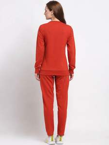 Femmes imprimé de haute qualité 100% coton col rond sweat pantalon 2 pièces polaire survêtement ensemble séchage rapide respirant Gym Yoga - Product Image 3