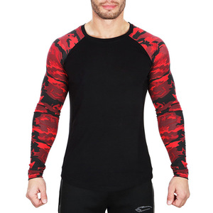 T-shirt personnalisé à manches longues pour hommes, en coton, taille plus, ajustée - Product Image 6