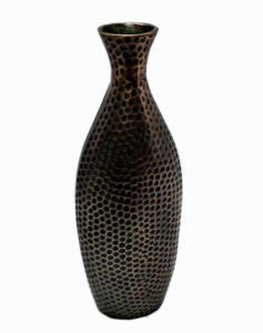 แจกันดอกไม้โลหะอะลูมิเนียมดีไซน์โบราณลวดลายดอกไม้ทำมือสวยงามทันสมัยและเรียบง่าย - Product Image 1