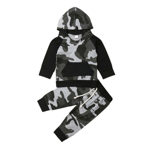 Survêtement d'hiver personnalisable pour enfants avec capuche et jogging d'extérieur avec logo pour enfants - Product Image 1