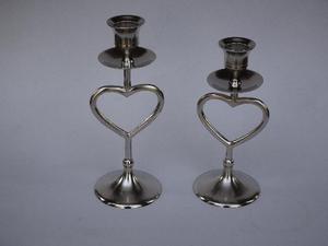 Heart Shape Taper Candle Holder Metal Mat Finish Easter Centerpiece <b>Wedding</b> Gift Basic Candle Holder Vintage Candle Holder - Product Image 4