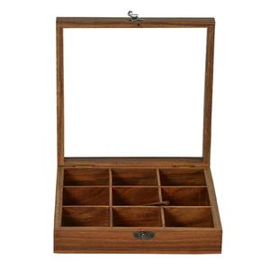 Wooden Spice <b>Box</b> with 9 Compartments Detachable Design Hand Crafted Masala Dabba with Spoon for <b>Kitchen</b> <b>Storage</b> Qualcosa Brand - Product Image 5