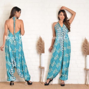 Vestido de seda estilo harén bohemio, traje de estilo europeo, moda de verano, venta al por mayor - Product Image 1