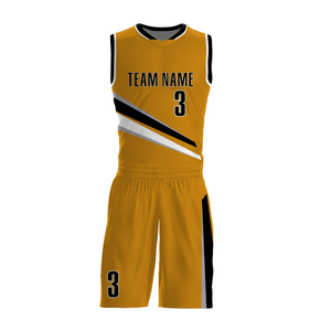 Ensembles de vêtements de basketball personnalisés imprimés 100% polyester de qualité supérieure, uniformes d'équipe grande taille, respirants, antibactériens, séchage rapide, unisexe - Product Image 1