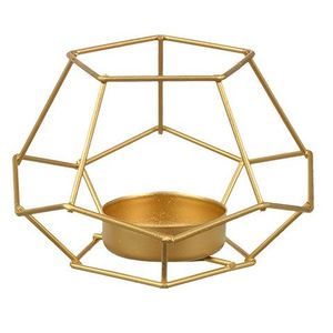 Vintage <b>Black</b> Finished Geometric Metal Candle <b>Holder</b> Manufacturer and Exporter Custom Shape Geometric Metal Candle <b>Holder</b> - Product Image 4