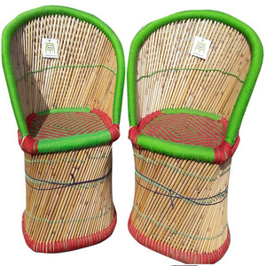 เก้าอี้หวายสานไม้ไผ่แบบดั้งเดิมอเนกประสงค์สำหรับใช้งานกลางแจ้ง ราคาประหยัด เหมาะสำหรับตกแต่งบ้านและระเบียง - Product Image 1