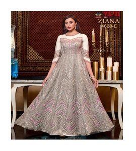 ชุดสูทสไตล์ปากีสถานสุดพิเศษ Anarkali,ชุดแต่งงานและปาร์ตี้อันสวยงามชุดเดรสสุรัตอินเดีย - Product Image 1