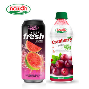 NAWON-bebida de jugo de guava en lata, bebida de jugo de guava rosa, jugo brillante, 500ml, Vietnam - Product Image 1