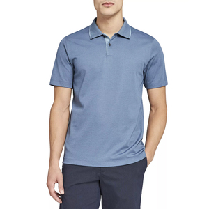 T-shirt polo couleur royal clair, personnalisable OEM, nouvelle arrivée, pour hommes/garçons, 100% coton piqué, tissu de haute qualité - Product Image 1