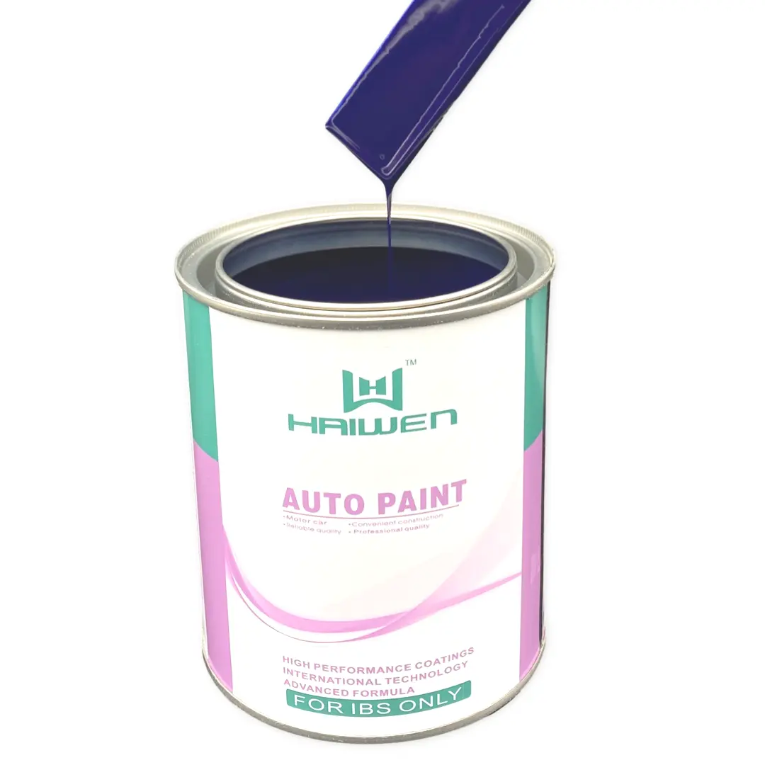 Haiwen Carrosserieverf Acryl 1K 2K Soild Color Spray Duurzame Eco Autolak Oem Code Automotive Verf Vloeibare Coating