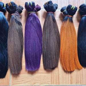 2023 Offre Spéciale garanti 100% brut Boen droite vietnamien Remy cheveux Double trame vierge cheveux humains superbes Styles de cheveux tressables - Product Image 1