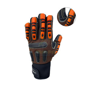 ถุงมือหนังนีโอพรีนทันกระแทกใช้งานทั่วไป, ถุงมือป้องกันวัสดุทนไฟถุงมือทำงานป้องกันมืออย่างดีเยี่ยม - Product Image 2