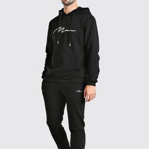 Conjuntos de ropa de abrigo de verano para hombre hechos a medida, chándal informal con cremallera, transpirable, liso, algodón, poliéster, diferentes tamaños - Product Image 1