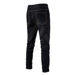 Jean pour hommes, avec fermeture éclair avant, de bonne qualité - Product Image 2
