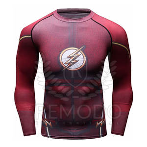 El diseño de su propia de manga completa lycra OEM para MMA impreso personalizado erupción guardia - Product Image 1