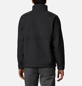 Chaqueta de concha suave de invierno para hombre, forro polar transpirable, impermeable, para exteriores, cuello levantado, abrigo barato y acogedor SOFTSHELL - Product Image 5