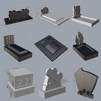 Stèles funéraires en granit gris américain traditionnel, monuments personnalisés, pierre tombale magnifique, imperméable et durable pour cimetière