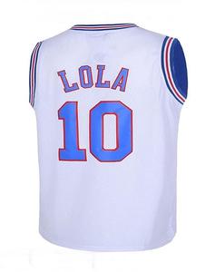 LOLA # 10 Camisetas de Baloncesto Unisex con Diseño de Película Espacial, Tallas S-XXXL, Blancas, 2026, Secado Rápido, Transpirables, Antibacterianas, Tallas Grandes - Product Image 1