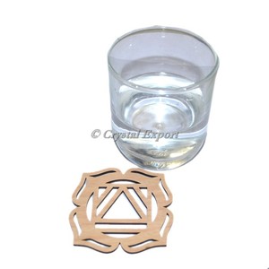 Best Price Rude Chakra Wooden <b>Coaster</b> - Product Image 1