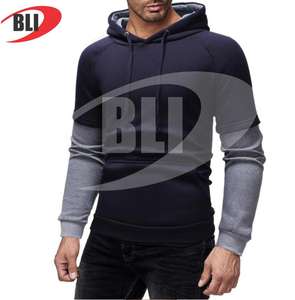 Sweat à capuche surdimensionné uni pour hommes, sweat-shirt d'entraînement quotidien, sweats à capuche 100% coton pour hommes et femmes - Product Image 2