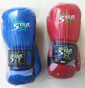 Guantes de boxeo profesionales con Logo personalizado, de cuero sintético 100%, para entrenamiento de lucha, espuma acolchada, amortiguador - Product Image 5