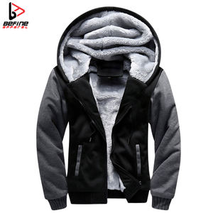 Sweat à capuche d'hiver en molleton de coton unisexe avec logo brodé personnalisé de haute qualité Sweats à capuche pour hommes avec fermeture éclair complète Fourniture OEM 2024 - Product Image 5