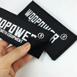 Custom Woven Labels Machine For Clothing Embroidery Woven Garment Woven Label Tag